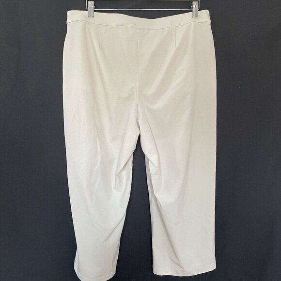 Zenergy by Chicos cream cropped pants trousers pockets comfortable women's 2XL - Picture 6 of 8
